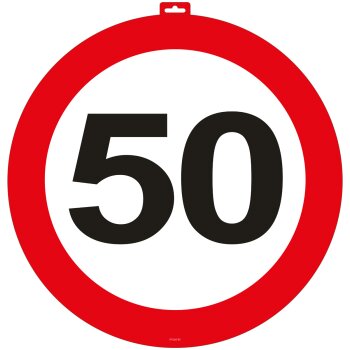 Folat tabuľka na dvere - dopravná značka - 50....