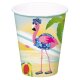 Folat Pappbecher 350ml 8 Stück Flamingo