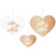 Folat Hochzeit Hängedeko, 5 St, Mr & Mrs - Roségold / weiß
