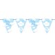 Folat Blaue Babyshower Junge Wimpelkette - 6 Meter
