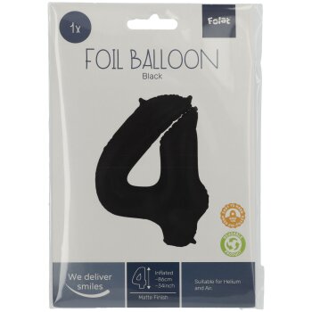 Folat fóliový balónik - čierny -...