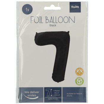 Folat fóliový balónik - čierny -...
