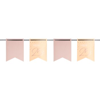 Folat Wimpelkette Elegant Lush Blush 25 Jahre - 6 Meter