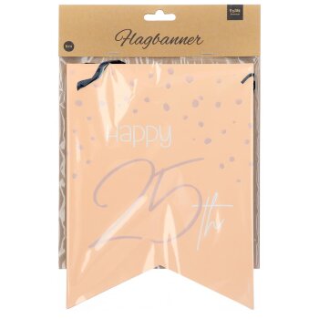 Folat Wimpelkette Elegant Lush Blush 25 Jahre - 6 Meter