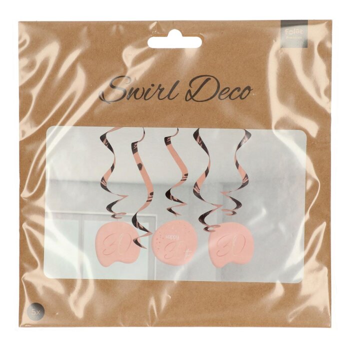 Folat visiaca dekorácia - Elegant Lush Blush - číslo / číslica 30 - 5 ks