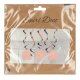 Folat visiaca dekorácia - Elegant Lush Blush - číslo / číslica 30 - 5 ks