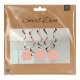 Folat Hängedeko Elegant Lush Blush 70 Jahre - 5 Stück