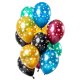 Folat Ballon 33 cm 12 Stück - Stars Metallic