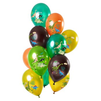 Folat Ballon 33 cm 12 Stück - Jungle Metallic...