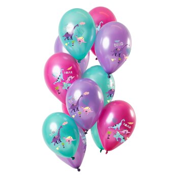 Folat balón, 33 cm, 12 ks - dinosaury...
