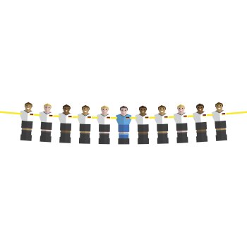Folat Papiergirlande Tischfußball Puppen - 6 Meter