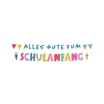 Folat Buchstabengirlanden Schulanfang - 1,5 Meter