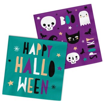 Folat servítky - Happy Halloween - 33 x 33 cm - 20 ks