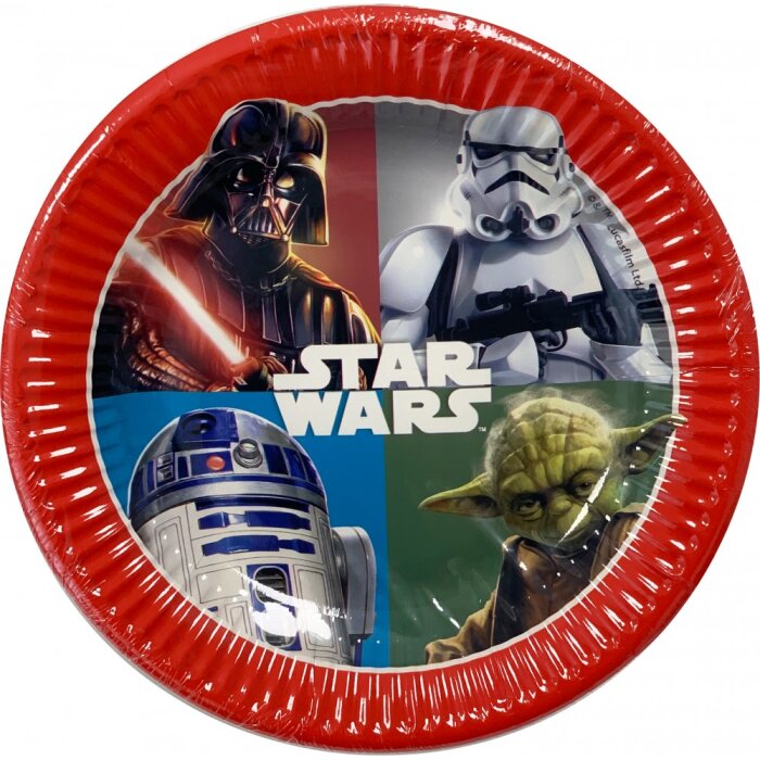 Party Pappteller 19,5 cm 8 Stück "Star Wars" Dark Force