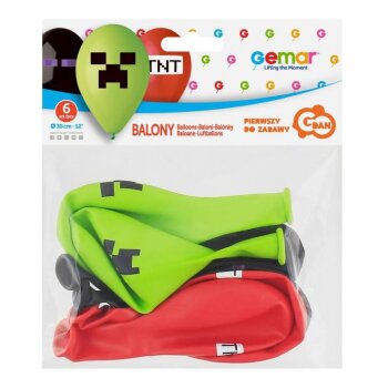 Ballon 30 cm 6 Stück -  TNT Party