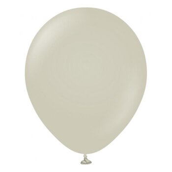 Ballon 30 cm 10 Stück - pastell grau-beige