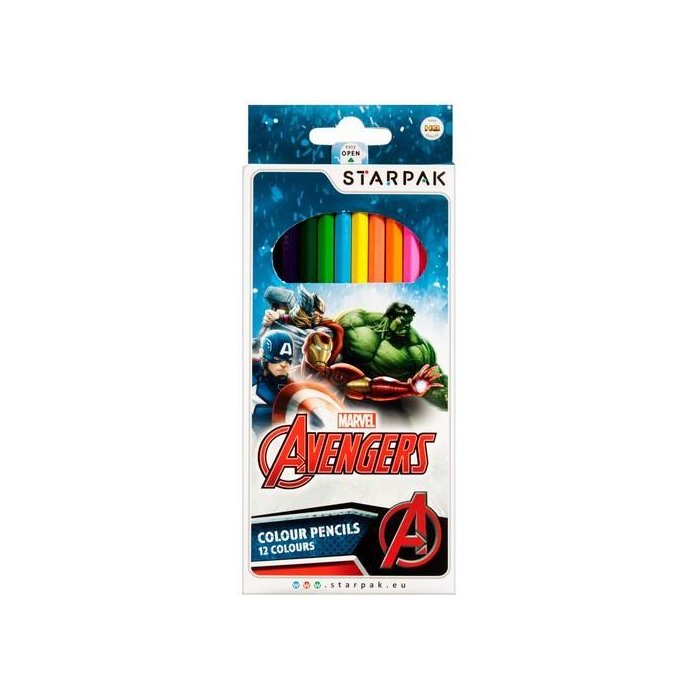 STARPAK 12 farbičiek - "Marvel Avengers"