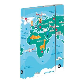oxybag Box na zošity A5 Mapa sveta