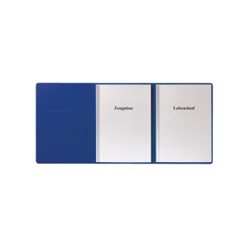 herlitz Karton-Bewerbungsmappe A4 3-teilig blau