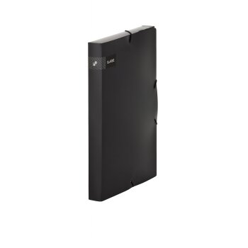 oxybag Heftbox mit Gummizug PP DIN A4 CLASSIC schwarz