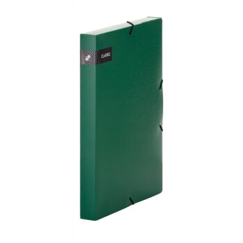 oxybag Heftbox mit Gummizug PP DIN A4 CLASSIC grün