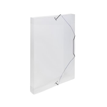 oxybag Heftbox mit Gummizug PP DIN A4 LINES transparent