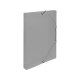 oxybag Heftbox mit Gummizug PP DIN A4 LINES rauchtransparent