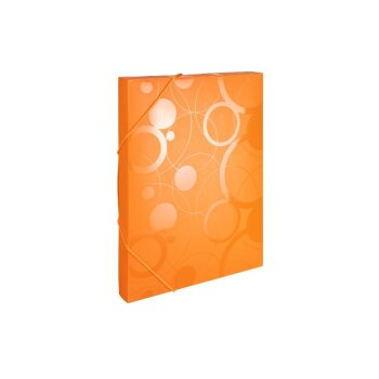 oxybag Heftbox mit Gummizug PP DIN A4 NEO COLORI orange