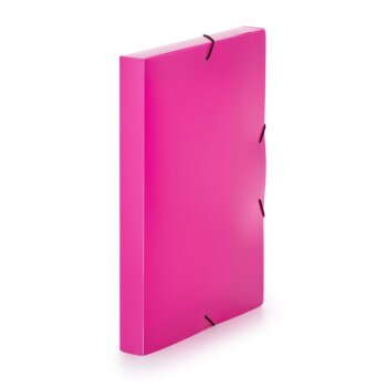 oxybag box na zošity s gumičkou PP A4 nepriehľadný magenta
