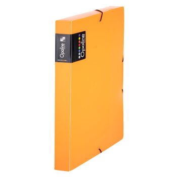 oxybag Heftbox mit Gummizug PP DIN A4 OPALINE orange