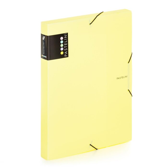 oxybag PP krabica s gumickou DIN A4 PASTELINI yellow