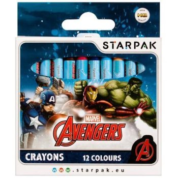 STARPAK 12er Wachsmalstifte "Marvel Avengers"