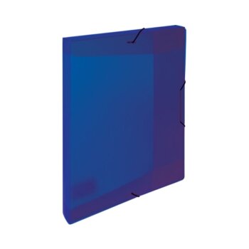 oxybag Heftbox mit Gummizug PP DIN A5 OPALINE blau