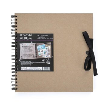 oxybag Kreativalbum 30 x 30 cm 25 Blatt 250g braun
