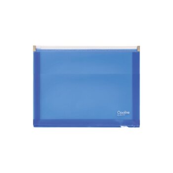 oxybag Reißverschluss-Tasche DIN A4 OPALINE blau