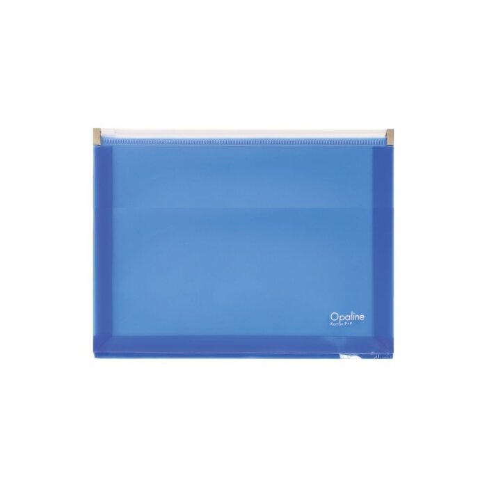 oxybag Reißverschluss-Tasche DIN A5 OPALINE blau