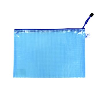 oxybag Obálka so zipsom A4 MESH modrá