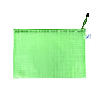 oxybag Obálka so zipsom A4 MESH zelená