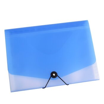 oxybag Fächermappe DIN A4 13 Fächer OPALINE blau