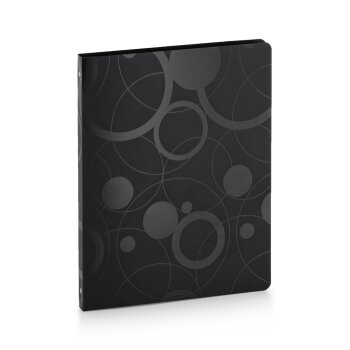 oxybag Ringbuch 4-Ring DIN A4 PP BLACK AND WHITE schwarz