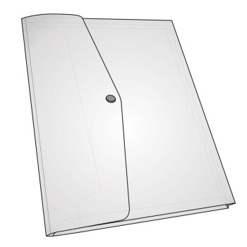 oxybag Dokumententasche A4 mit Dehnfalte OPALINE transparent