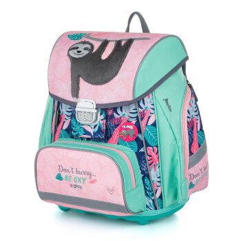 oxybag Školská taška PREMIUM Lenochod