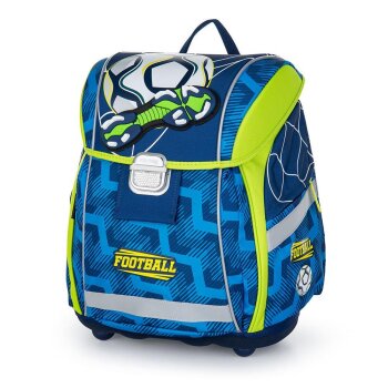 oxybag Školská taška set 3-dielny PREMIUM LIGHT Soccer Blue