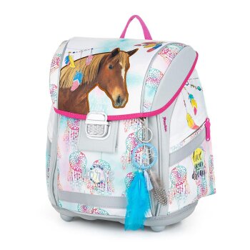 oxybag Schultaschenset 3-teilig PREMIUM LIGHT Horse Feathers