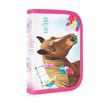 oxybag Školská taška set 3-dielny PREMIUM LIGHT Horse Feathers