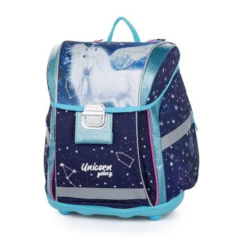 oxybag Školská taška set 3-dielny PREMIUM LIGHT Unicorn Galaxy