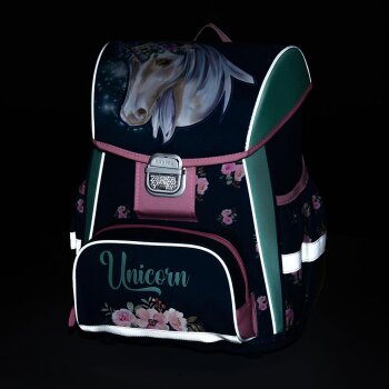 oxybag Schultaschenset 3-teilig PREMIUM COOL Unicorn Flowers
