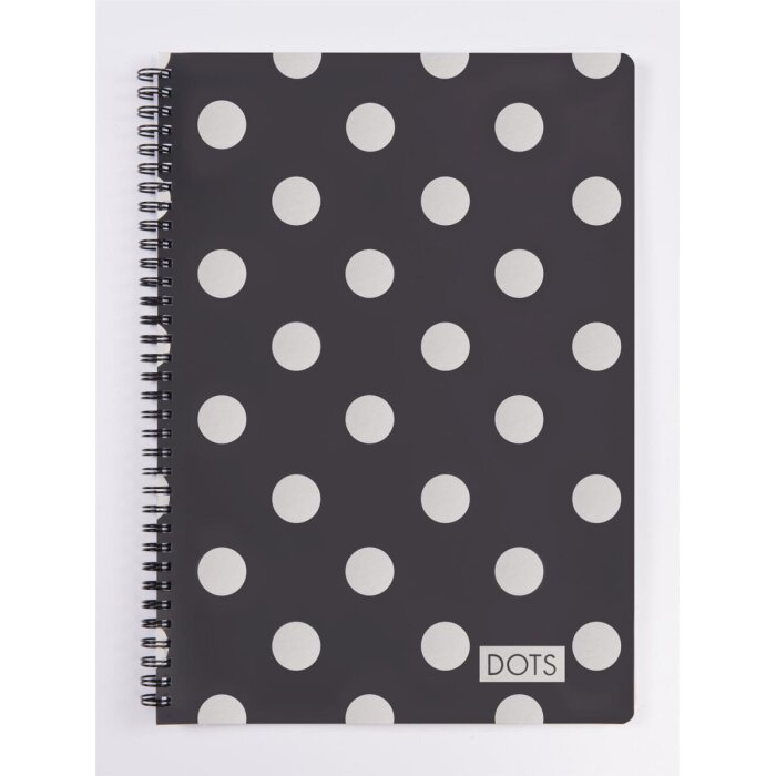 oxybag Collegeblock A5 liniert 60 Blatt SOFT DOTS silber