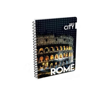 oxybag Collegeblock A6 liniert 80 Blatt GEO CITY Rom