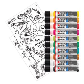 Marabu Window Color Set "Garden", 10 x 25 ml